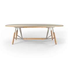 Quodes Stammtisch oval table, plywood tabletop