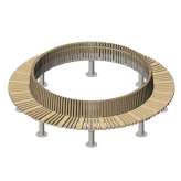 Punto Design Star | Outdoor Circular Bench with Backrest