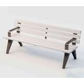 Punto Design Aria | Street Bench with Armrest and Backrest