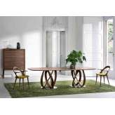 Porada Infinity due basi piano legno - ovale