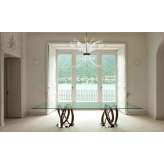 Porada Infinity due basi piano cristallo - rettangolare