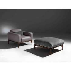 Porada Fellow easychair and pouf