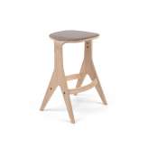Poiat Lavitta Counter Stool 65 with Wool Upholstery – Oak