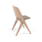 Poiat Lavitta Chair with Wool Upholstery - Oak