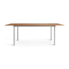 Please Wait to be Seated Tubby Tube Table | Oregon pine with anodized aluminum frame