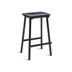 Please Wait to be Seated Tubby Tube Counter Stool | Wooden seat