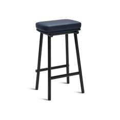 Please Wait to be Seated Tubby Tube Counter Stool | Upholstered seat