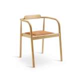 Please Wait to be Seated Ahm chair | Natural Ash with brown leather seat