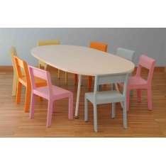 PLAY+ Table oval top