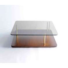 Phase Design Points of Interest Coffee Table, Wood Base