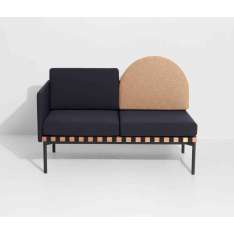 Petite Friture Grid | 2 seater sofa with one armrest