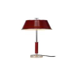 Original BTC Victor Table Light, Burgundy Red