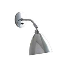 Original BTC Task Short Wall Light, Polished Aluminium