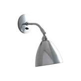 Original BTC Task Short Wall Light, Polished Aluminium