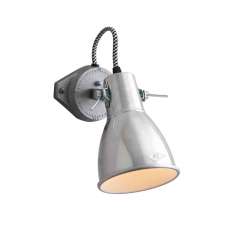 Original BTC Stirrup 1 Single Wall Light, Natural Aluminium