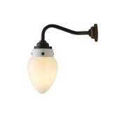 Original BTC Pine Wall Light, Size 1, Opal and Weathered Brass