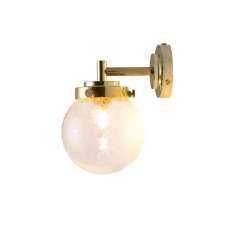 Original BTC Mini Globe Wall Light, Seedy with Brass