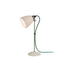Original BTC Hector Bibendum Table Light, White with Green Cable