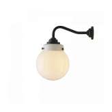 Original BTC Hampton Wall Light, Size 1, Opal and Weathered Brass