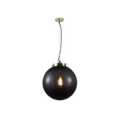 Original BTC Globe Large, Anthracite and brass with black braided cable