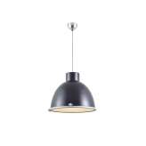 Original BTC Giant 2 Pendant Light, Black with Wired Glass