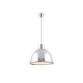 Original BTC Giant 1 Pendant Light, Natural Aluminium with Wired Glass