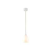 Original BTC Drop One Small Pendant Light, White Gloss