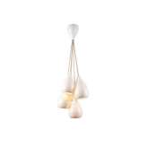 Original BTC Drop One Grouping of Six Pendant Light, White Gloss