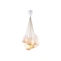 Original BTC Drop One Grouping of Eleven Pendant Light, White Gloss