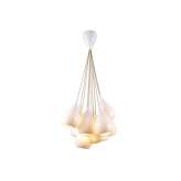 Original BTC Drop One Grouping of Eleven Pendant Light, White Gloss