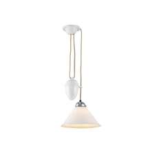 Original BTC Cobb Rise & Fall Small Pendant Light, White