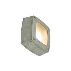 Original BTC 8139 Wall Light Square, Plain Bezel, Aluminium