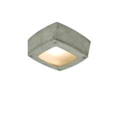 Original BTC 8139 Ceiling Light Square, Plain Bezel, Aluminium