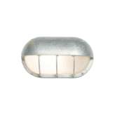 Original BTC 8125 Oval Aluminium Bulkhead With Eye Shield, E27, Aluminium