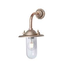 Original BTC 7685 Exterior Bracket Light, Ref, Right Angle, Round, Gunmetal, Clear Glass