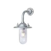 Original BTC 7685 Exterior Bracket Light, Ref, Right Angle, Round, Galvanised, Clear Glass