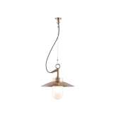 Original BTC 7680 Well Glass Pendant With Visor, Gunmetal, Frosted Glass, IP44