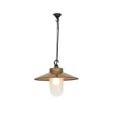 Original BTC 7680 Well Glass Pendant With Visor, Gunmetal, Frosted Glass