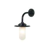 Original BTC 7677 Exterior Bracket Light, 60W, Round, Painted Black, Frosted Glass