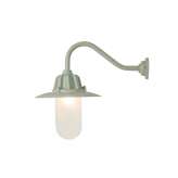 Original BTC 7675 Dockside Wall, With Reflector, Putty Grey, Frosted Glass