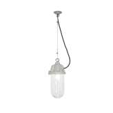 Original BTC 7674 Dockside Pendant, No Reflector, Putty Grey, Clear Glass