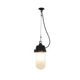 Original BTC 7674 Dockside Pendant, No Reflector, Black, Frosted Glass