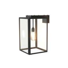 Original BTC 7656 Portico Wall Light Weathered Brass, Clear Glass