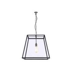 Original BTC 7636 Quad Pendant, Internal Glass, Large, Weathered Brass, Clear Glass