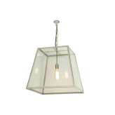 Original BTC 7636 Quad Pendant, Internal Glass, Large, Satin Nickel, Clear Glass