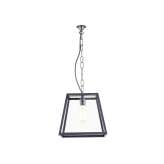 Original BTC 7636 Quad Pendant Light, Internal Glass, Medium, Weathered Brass, Clear Glass