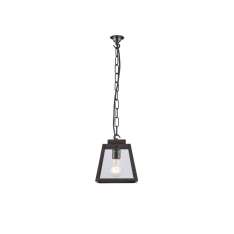 Original BTC 7635 Quad Pendant Light, Small, Weathered Brass, Clear, Closed Top