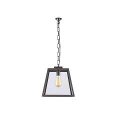 Original BTC 7635 Quad Pendant Light, Closed Top, Medium, Weathered Brass, Clear