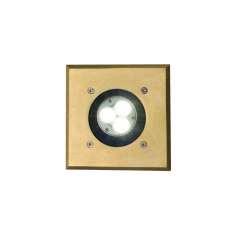 Original BTC 7602 Recessed Uplight, Brass, GU10