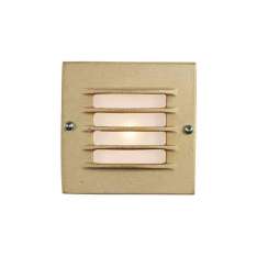 Original BTC 7601 Low Voltage Recessed Step Light, Back Box, Sandblasted Bronze